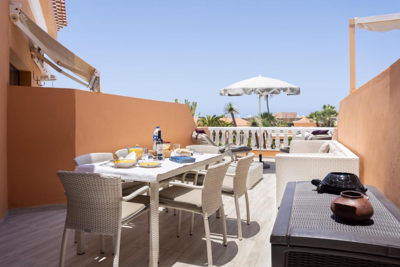 Exclusive Attic Las Vistas 3 With Breathtaking Sea View, Only 100 M To The Sea, Heated Pool, Aircon, Wifi Arona  Zewnętrze zdjęcie